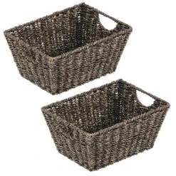 Woven Seagrass Basket 12 X 9 X 6