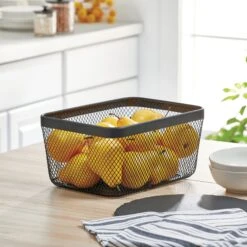 Wire Mesh Pantry Bin 12 X 9 X 6 2 Wire Mesh Pantry Bin 12 X 9 X 6 -mDesign 2000 Square JPG 10410MDK.PT01