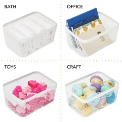 Wire Mesh Pantry Bin 12 X 9 X 6 4 Wire Mesh Pantry Bin 12 X 9 X 6 -mDesign 2000 Square JPG 10413MDK.PT02