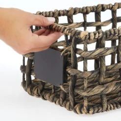 Open Weave Hyacinth Basket With Chalkboard Label 12 X 9 X 6 6 Open Weave Hyacinth Basket With Chalkboard Label 12 X 9 X 6 -mDesign 2000 Square JPG 10689MDHS.PT04