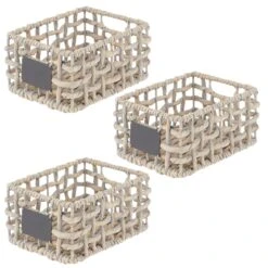 Open Weave Hyacinth Basket With Chalkboard Label 12 X 9 X 6 13 Open Weave Hyacinth Basket With Chalkboard Label 12 X 9 X 6 -mDesign 2000 Square JPG 10690MDHS Outline