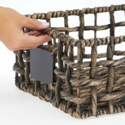 Open Weave Hyacinth Basket With Chalkboard Label 16 X 12 X 6 8 Open Weave Hyacinth Basket With Chalkboard Label 16 X 12 X 6 -mDesign 2000 Square JPG 10693MDHS.PT04