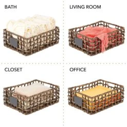 Open Weave Hyacinth Basket With Chalkboard Label 16 X 12 X 6 7 Open Weave Hyacinth Basket With Chalkboard Label 16 X 12 X 6 -mDesign 2000 Square JPG 10695MDHS 2EPT03