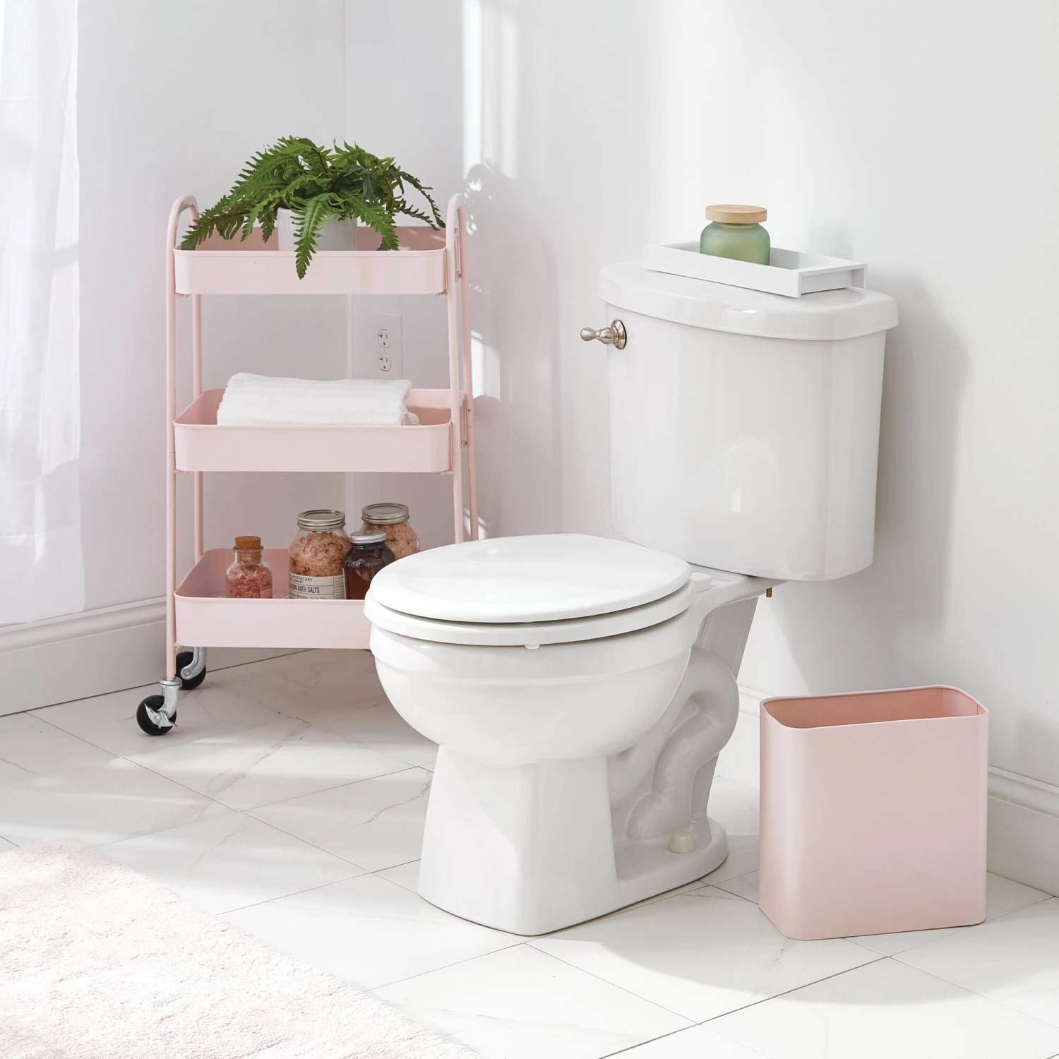 9-Liter Rectangular Bathroom Trash Can 9-Liter Rectangular Bathroom Trash Can -mDesign 2000 Square JPG 11016MDBA.PT01 2010634MDHS.07239MDBST 20SQ