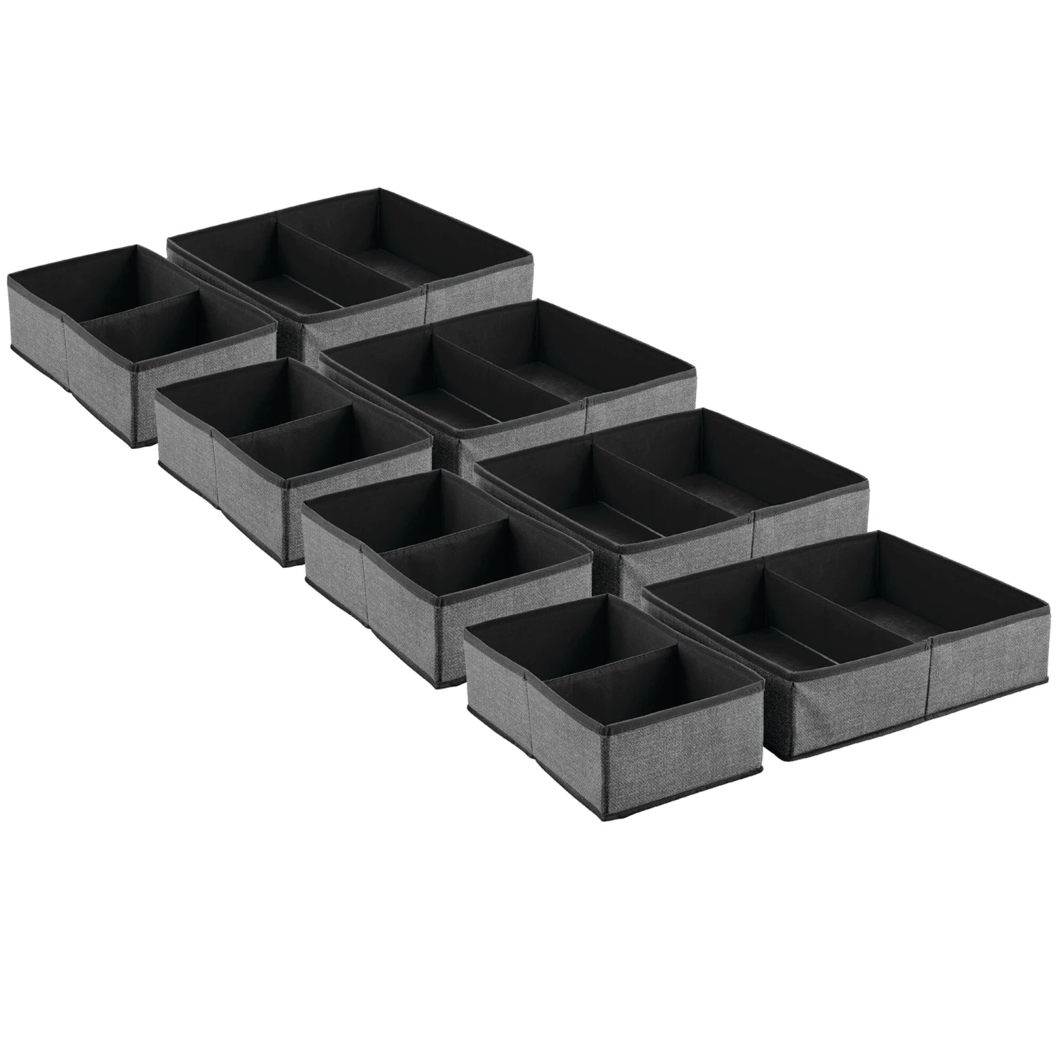 Divided Fabric Drawer Organizers Divided Fabric Drawer Organizers -mDesign 2000 Square JPG 11147MDCO Outline