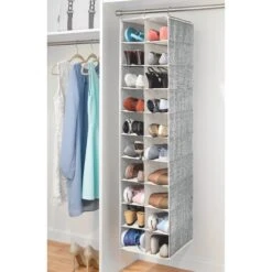 20-Section Closet Shoe Organizer 6 20-Section Closet Shoe Organizer -mDesign 2000 Square JPG 11377MDCO.PT01