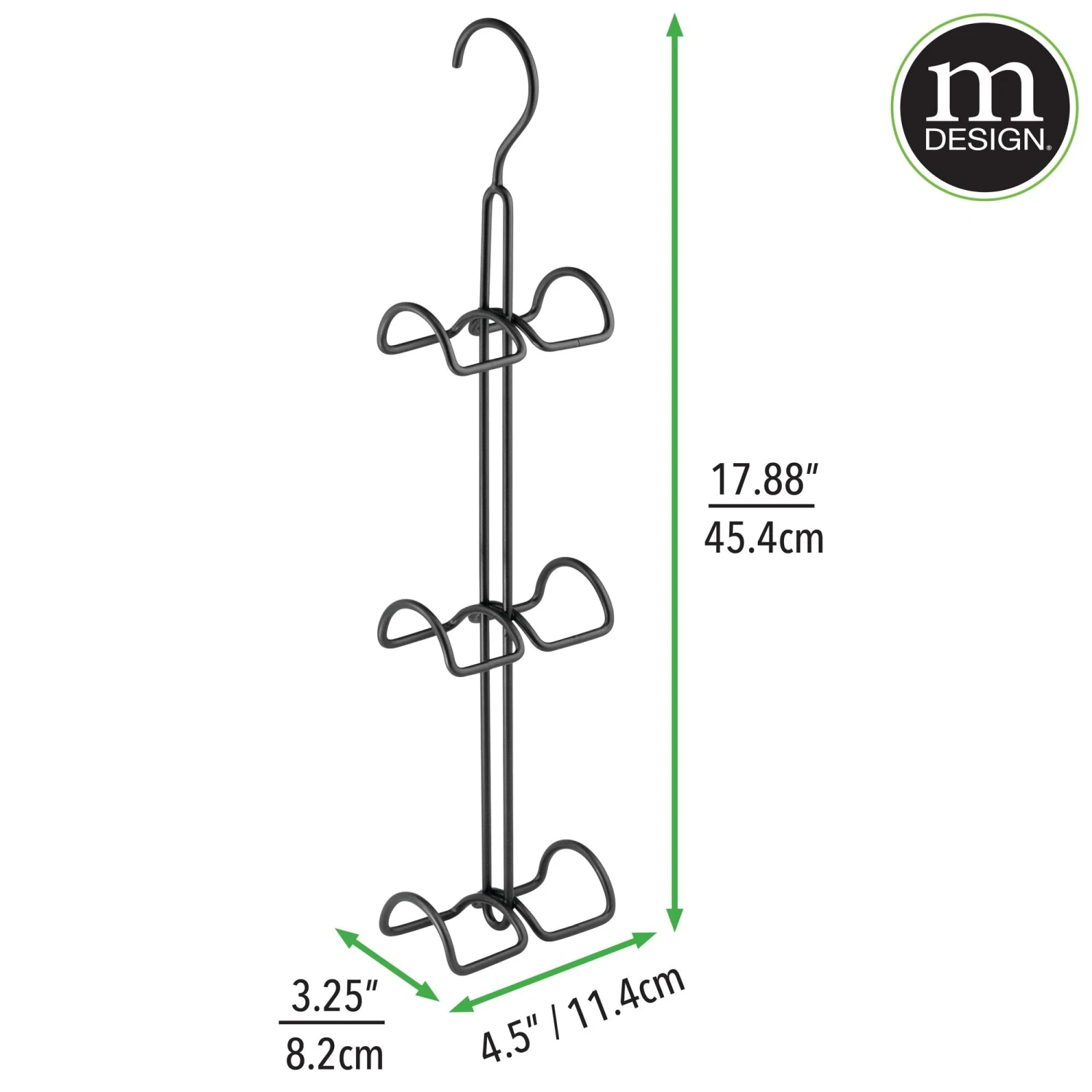 6-Hook Handbag Hanger 6-Hook Handbag Hanger -mDesign 2000 Square JPG 11709MDCO DIMS