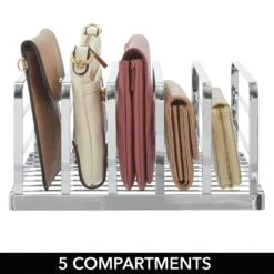 Stackable 5-Section Purse Organizer 5 Stackable 5-Section Purse Organizer -mDesign 2000 Square JPG 11834MDCO.PT03