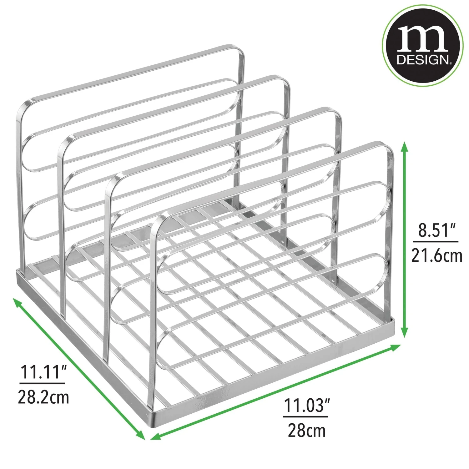 Stackable 3-Section Purse Organizer Stackable 3-Section Purse Organizer -mDesign 2000 Square JPG 11840MDCO Dimensions
