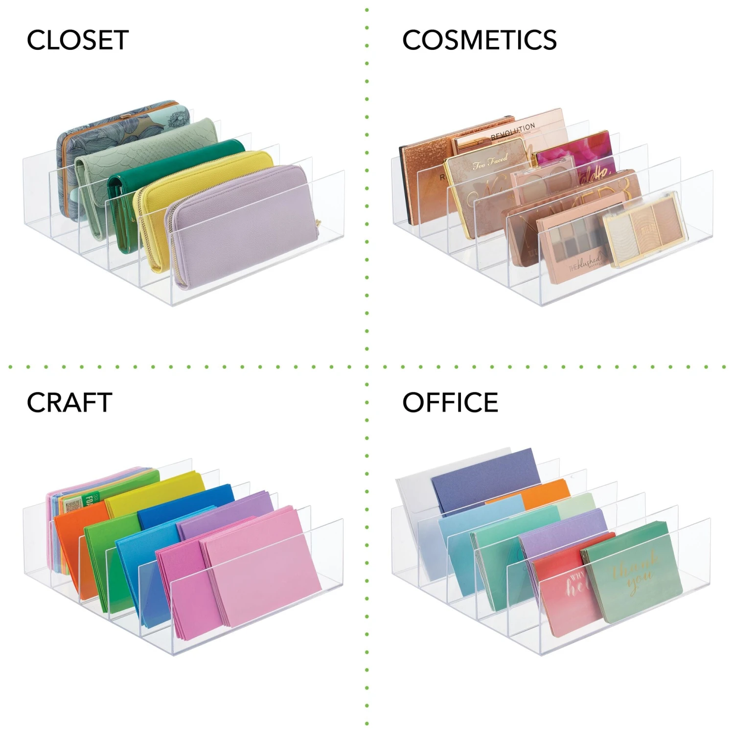 5-Section Slim Purse Organizer 5-Section Slim Purse Organizer -mDesign 2000 Square JPG 11846MDCO.PT02