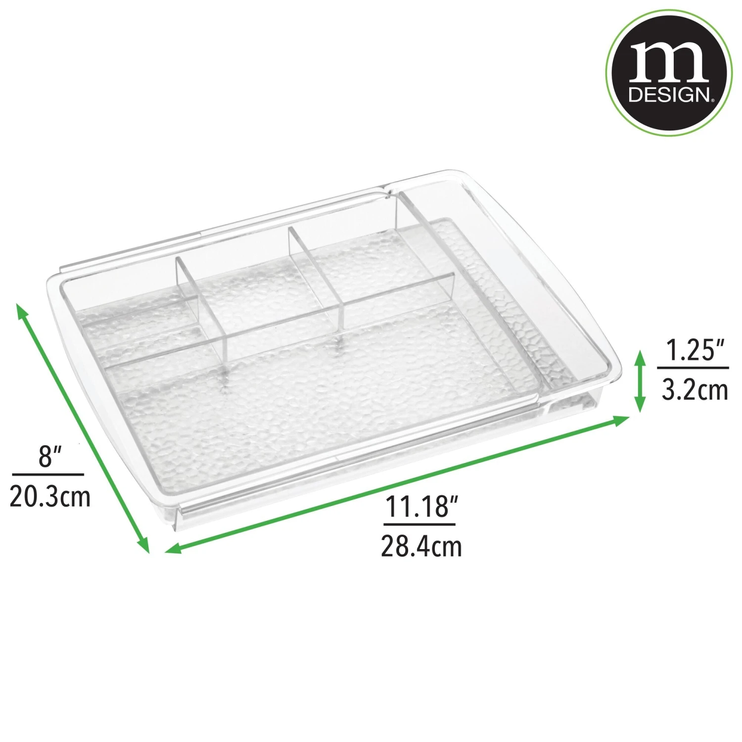 7-Section Expandable Vanity Tray 7-Section Expandable Vanity Tray -mDesign 2000 Square JPG 1218MDC DIMS tif