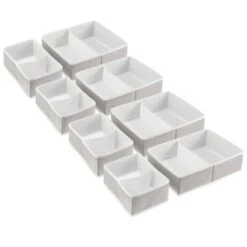 Divided Fabric Drawer Organizers 5 Divided Fabric Drawer Organizers -mDesign 2000 Square JPG 12938MDB Outline