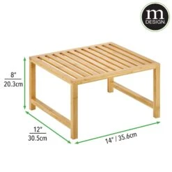 Bamboo Kitchen Shelf Riser 2 Bamboo Kitchen Shelf Riser -mDesign 2000 Square JPG 13797MDK.PT01