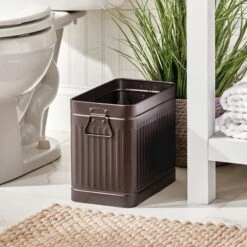 Rectangular Bathroom Trash Can 5 Rectangular Bathroom Trash Can -mDesign 2000 Square JPG 13835MDBA glam