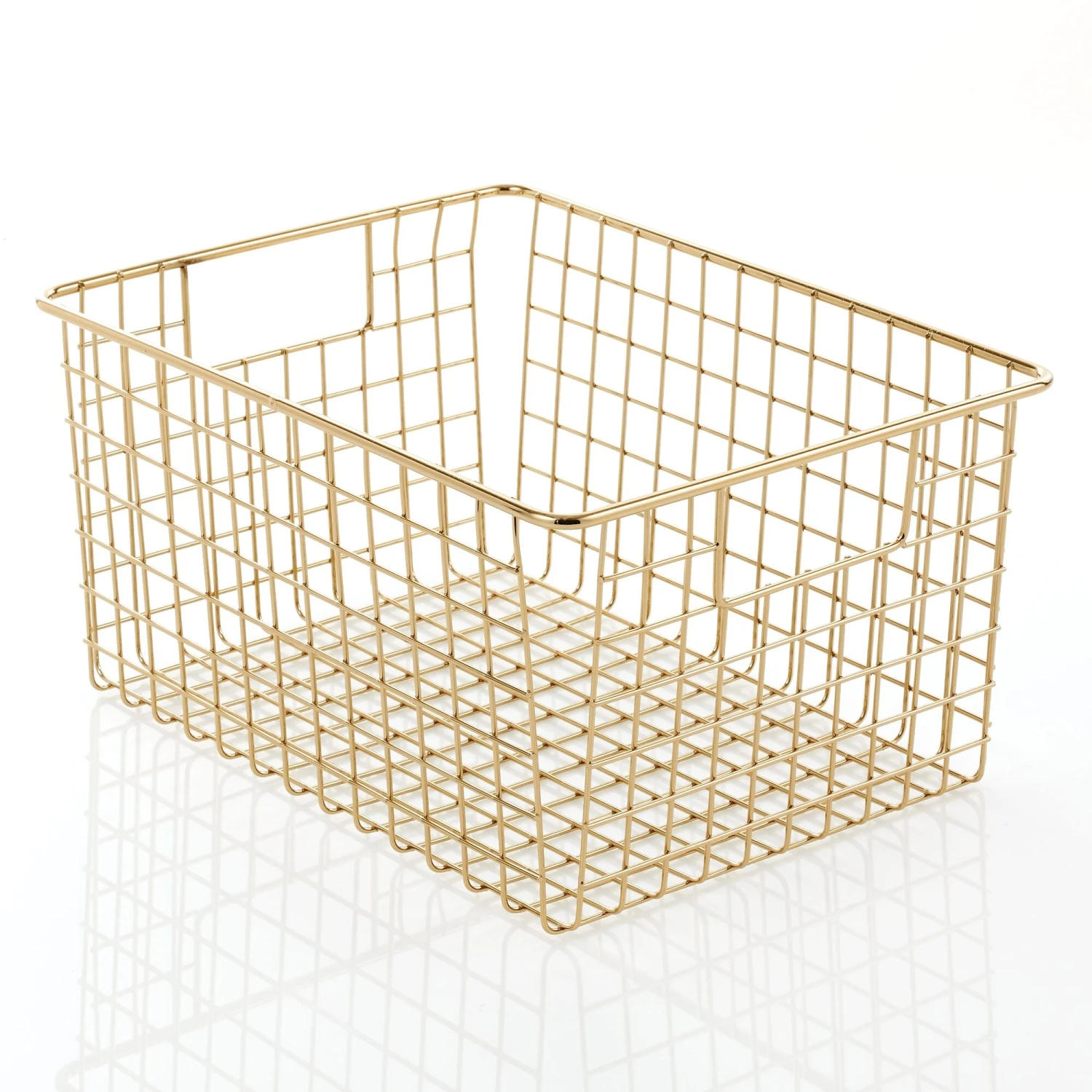 Wire Pantry Basket with Handles 12 x 9 x 6 Wire Pantry Basket With Handles 12 X 9 X 6 -mDesign 2000 Square JPG 14174MDK Outline