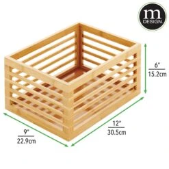 Bamboo Bin 12 X 12 X 6 2 Bamboo Bin 12 X 12 X 6 -mDesign 2000 Square JPG 14311MDK.PT07