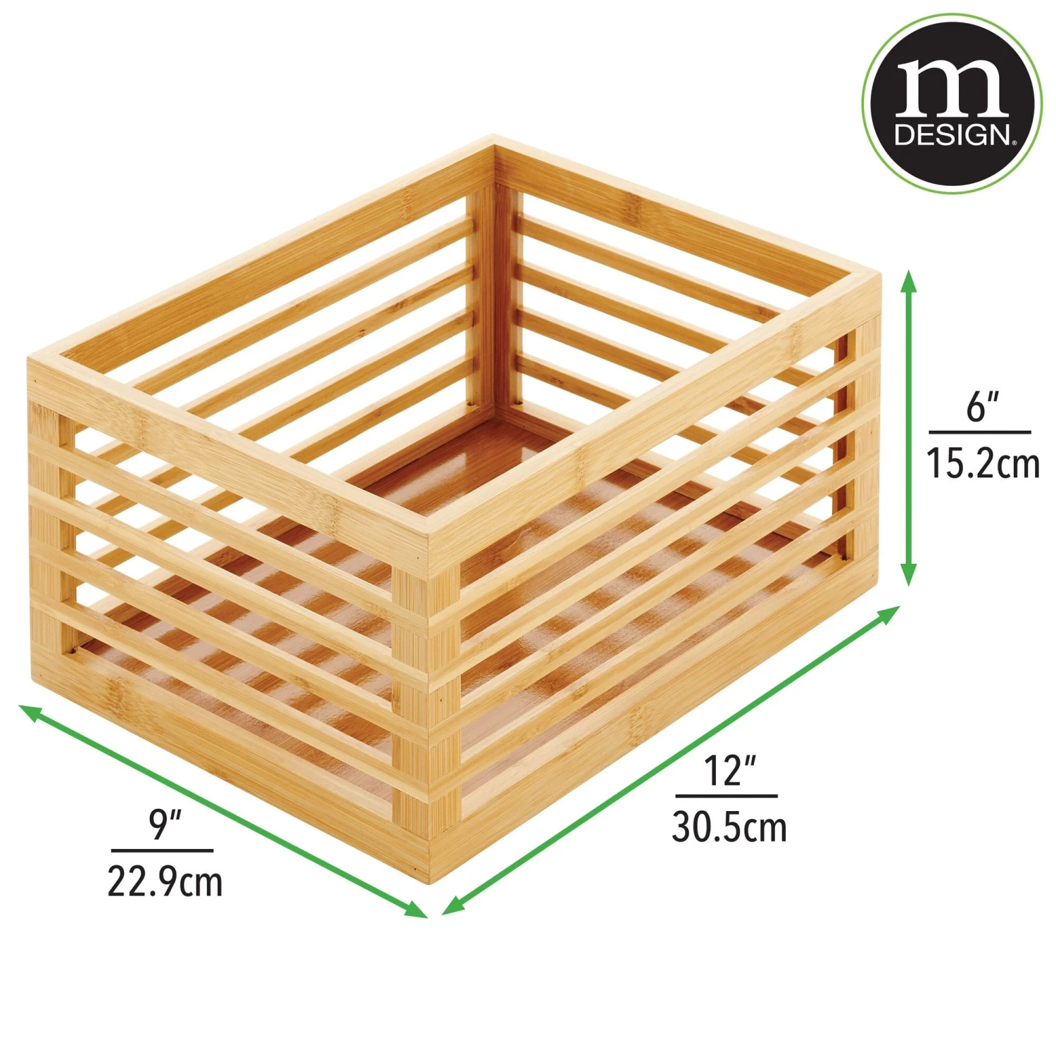 Bamboo Bin 12 x 12 x 6 Bamboo Bin 12 X 12 X 6 -mDesign 2000 Square JPG 14311MDK.PT07