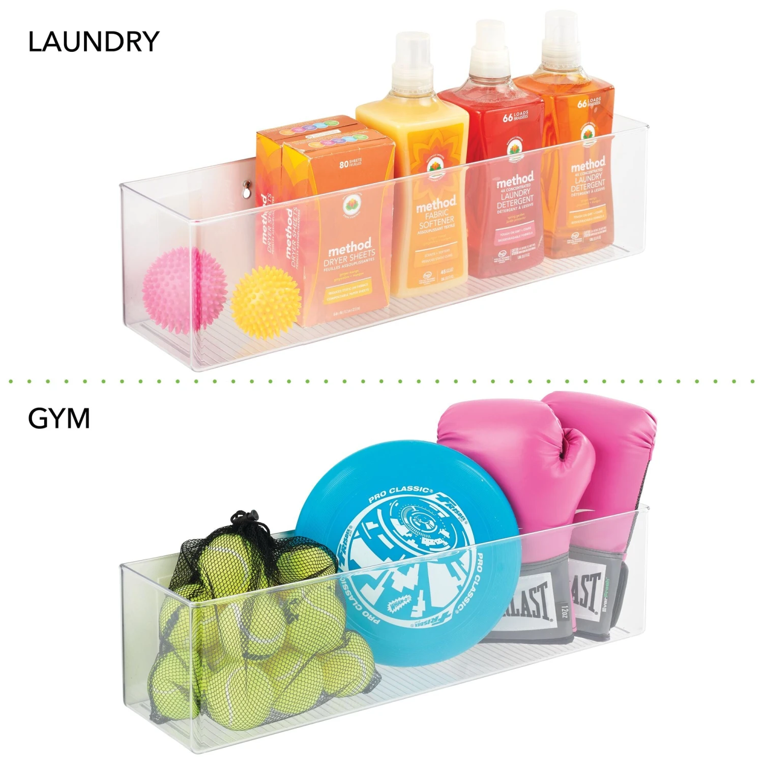 Wall Mount or Adhesive Bin 6 x 24 x 6 Wall Mount Or Adhesive Bin 6 X 24 X 6 -mDesign 2000 Square JPG 14629MDK.PT03