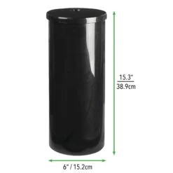 3-Roll Toilet Paper Roll Reserve Canister -mDesign 2000 Square JPG 14697MDBST.PT01