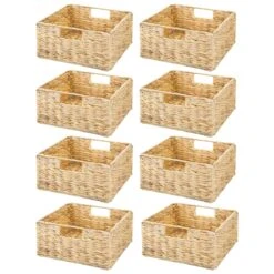 Water Hyacinth Cube Kitchen Basket 10.5 X 10.5 X 5 3 Water Hyacinth Cube Kitchen Basket 10.5 X 10.5 X 5 -mDesign 2000 Square JPG 14797MDK.MAIN 3
