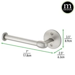 Wall Mount Toilet Paper Holder 2 Wall Mount Toilet Paper Holder -mDesign 2000 Square JPG 1531MDBA Dimensions