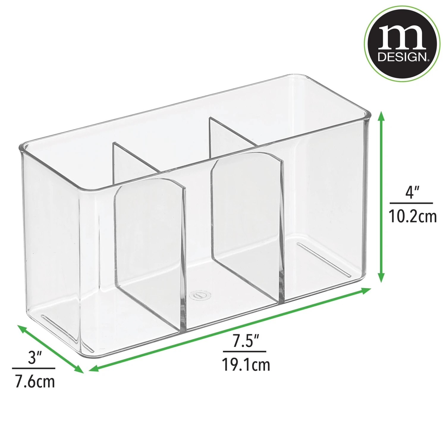 3-Section Storage Bin 3-Section Storage Bin -mDesign 2000 Square JPG 16813MDK.PT03