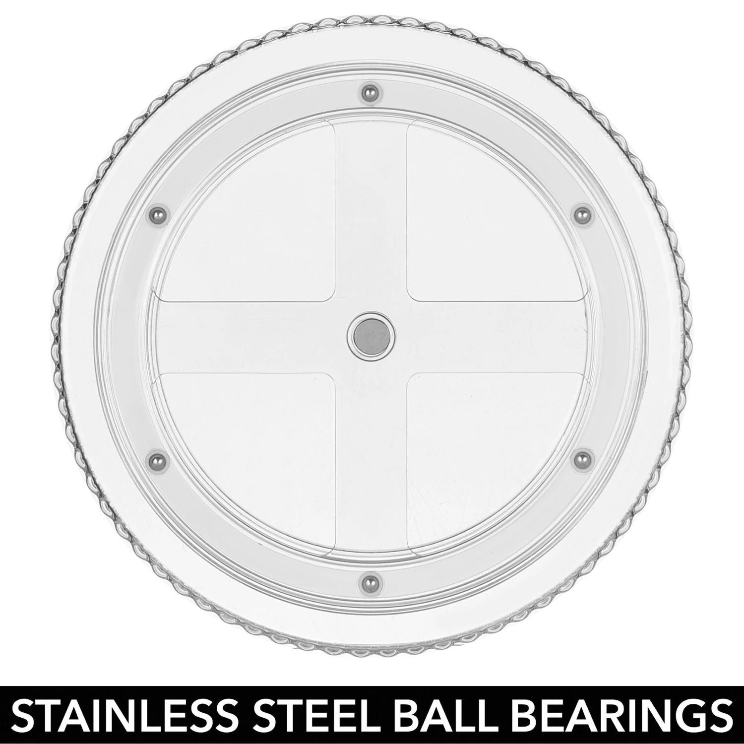 9" Fluted Lazy Susan Turntable 9" Fluted Lazy Susan Turntable -mDesign 2000 Square JPG 16908MDK 2E16910MDK detail