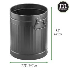 7-Liter Bathroom Trash Can With Handles 5 7-Liter Bathroom Trash Can With Handles -mDesign 2000 Square JPG 16941MDBST.PT03