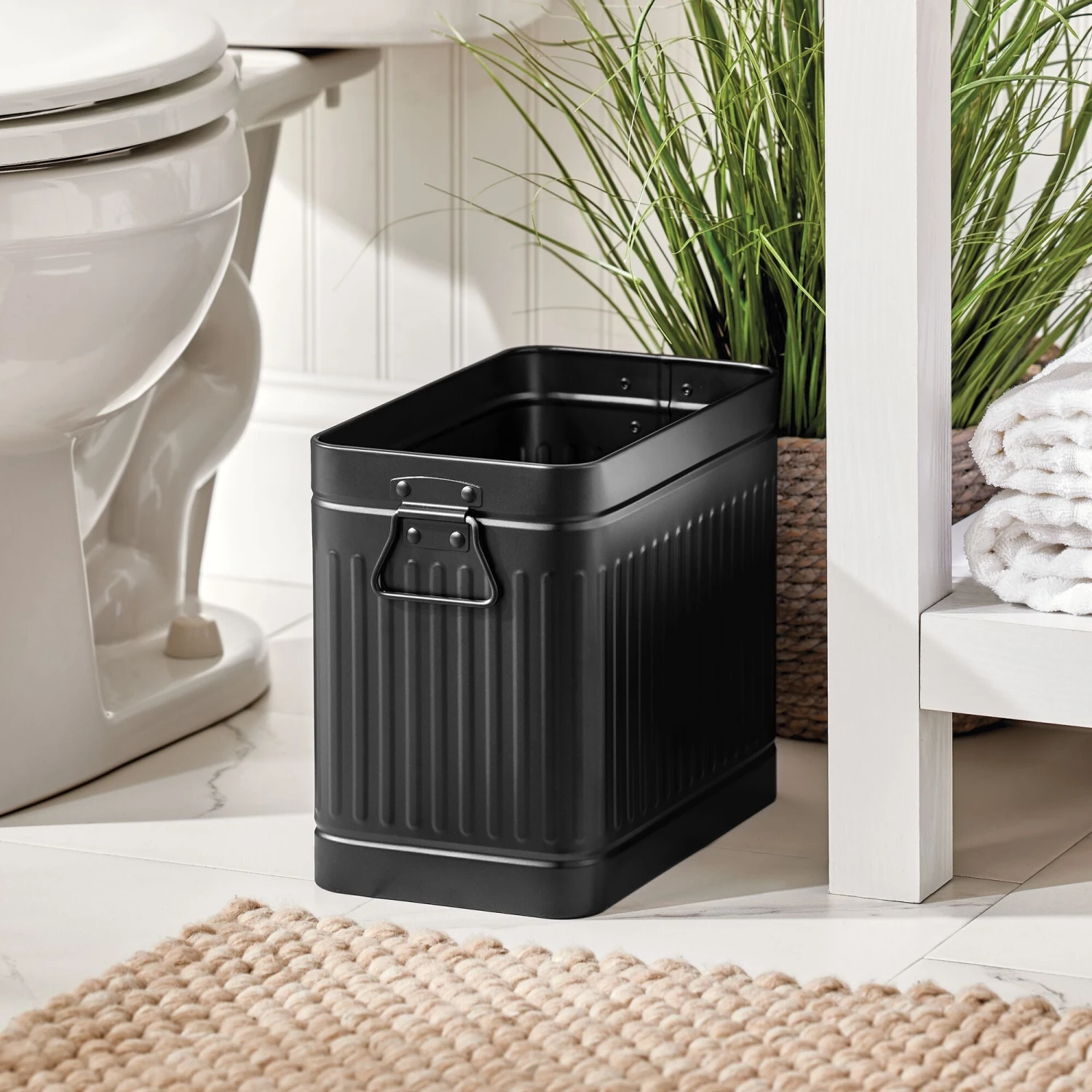 Rectangular Bathroom Trash Can Rectangular Bathroom Trash Can -mDesign 2000 Square JPG 16948MDBST.PT01