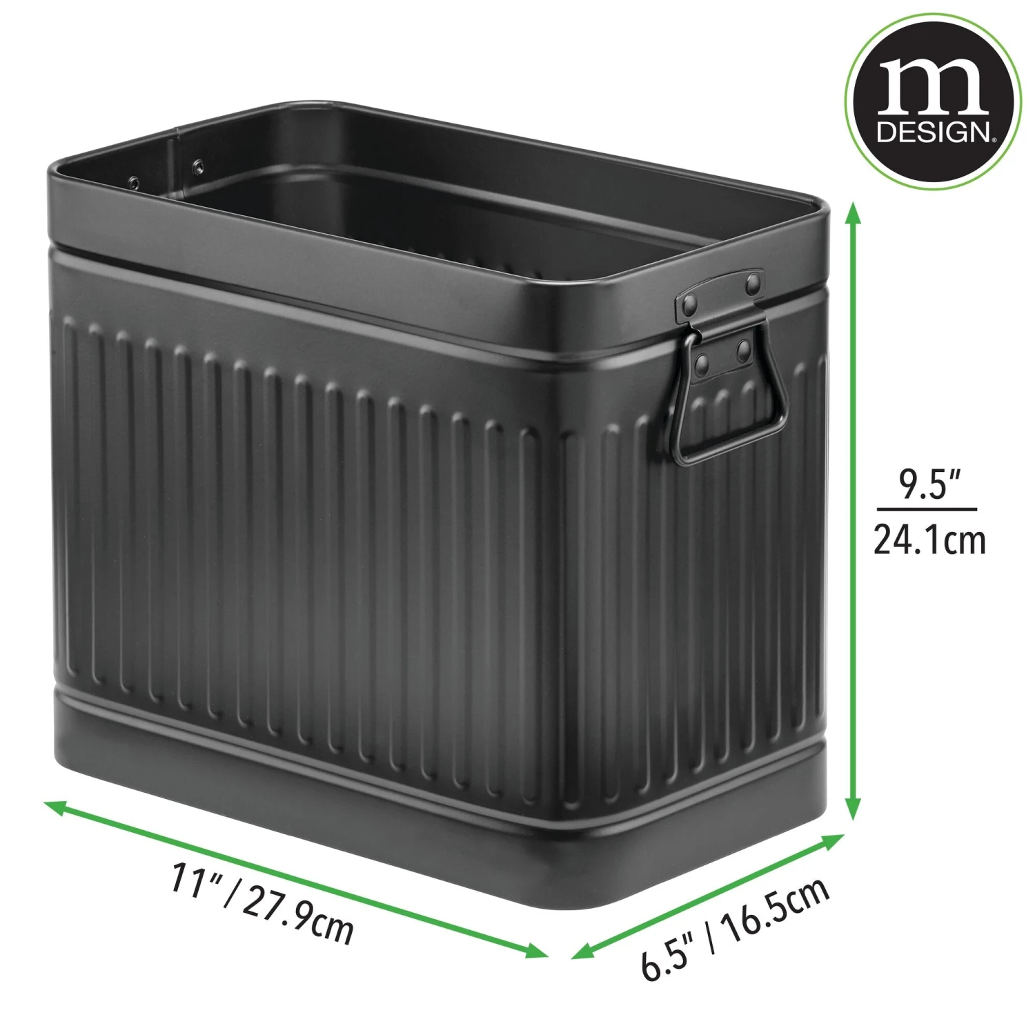 Rectangular Bathroom Trash Can Rectangular Bathroom Trash Can -mDesign 2000 Square JPG 16948MDBST.PT03