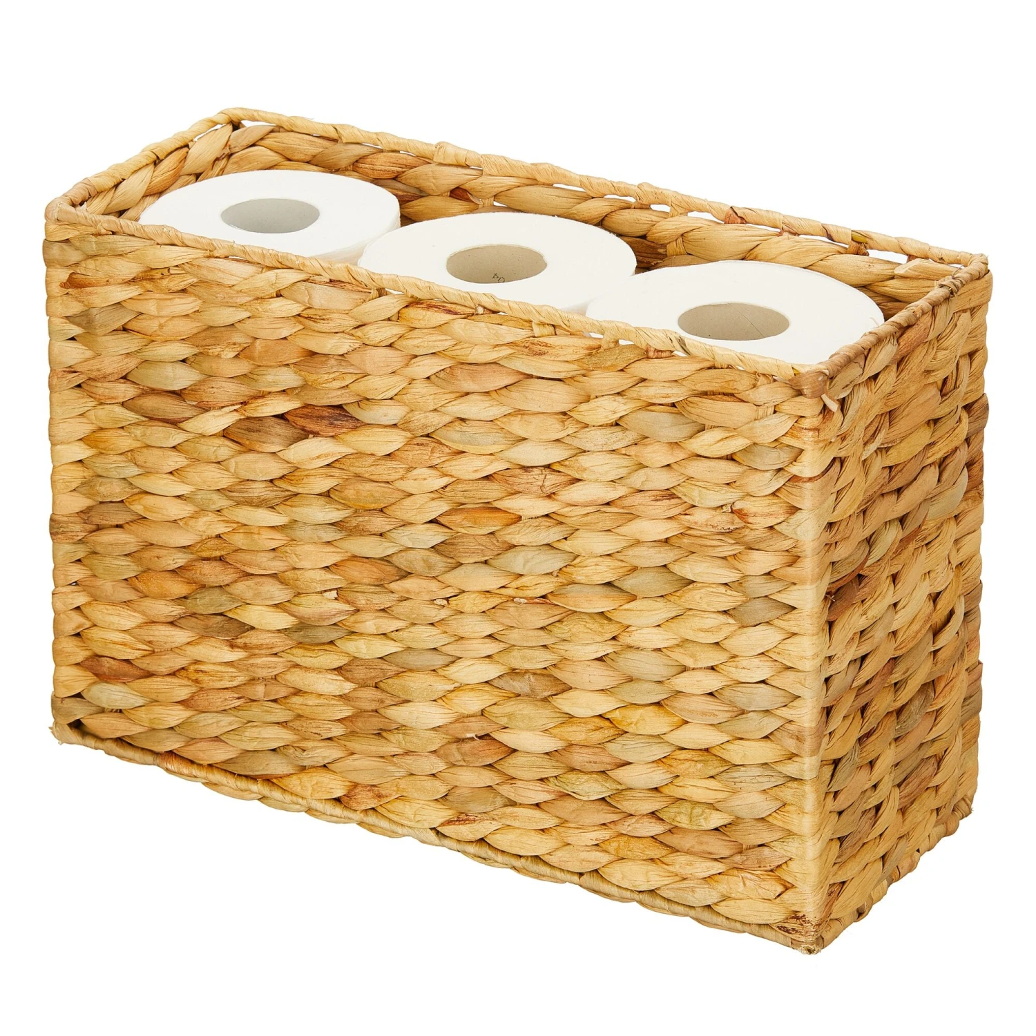 Water Hyacinth Toilet Paper Basket 6 x 15 x 10 Water Hyacinth Toilet Paper Basket 6 X 15 X 10 -mDesign 2000 Square JPG 17265MDBST OLb