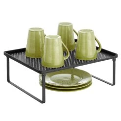 Stackable Kitchen Shelf Riser 2 Stackable Kitchen Shelf Riser -mDesign 2000 Square JPG 17628MDK Outline