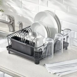 Metal Dish Rack 9 Metal Dish Rack -mDesign 2000 Square JPG 17664MDK glam