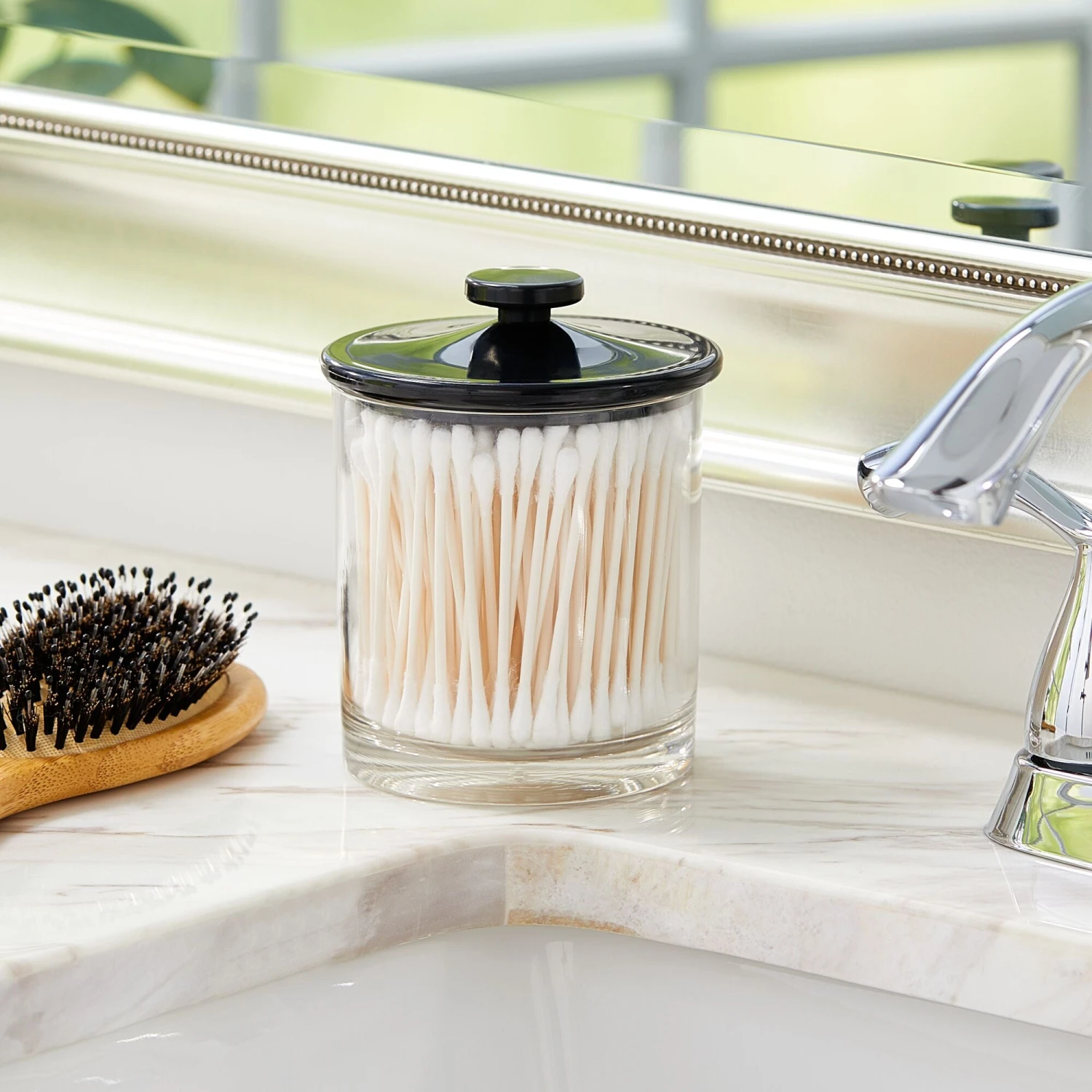 Acrylic Bathroom Canisters Acrylic Bathroom Canisters -mDesign 2000 Square JPG 17976MDBA 20glam