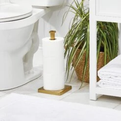 3-Roll Toilet Paper Storage Stand 5 3-Roll Toilet Paper Storage Stand -mDesign 2000 Square JPG 18093MDBST 20Glam 201a