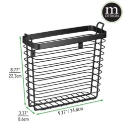 Wall Mounted Magazine Rack 6 Wall Mounted Magazine Rack -mDesign 2000 Square JPG 18488MDBST