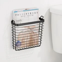 Wall Mounted Magazine Rack 5 Wall Mounted Magazine Rack -mDesign 2000 Square JPG 18488MDBST.PT01