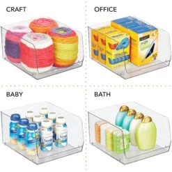 Stackable Open-Front Bin 12 X 10 X 6 7 Stackable Open-Front Bin 12 X 10 X 6 -mDesign 2000 Square JPG 18667MDK.PT02