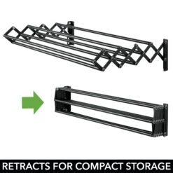 Accordion Wall Mount Drying Rack 7 Accordion Wall Mount Drying Rack -mDesign 2000 Square JPG 19036MDL.PT05