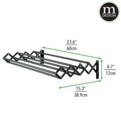 Accordion Wall Mount Drying Rack 6 Accordion Wall Mount Drying Rack -mDesign 2000 Square JPG 19036MDL.PT09