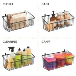 Wire Wall Baskets 6 X 16 X 6 6 Wire Wall Baskets 6 X 16 X 6 -mDesign 2000 Square JPG 19246MDHS.PT03