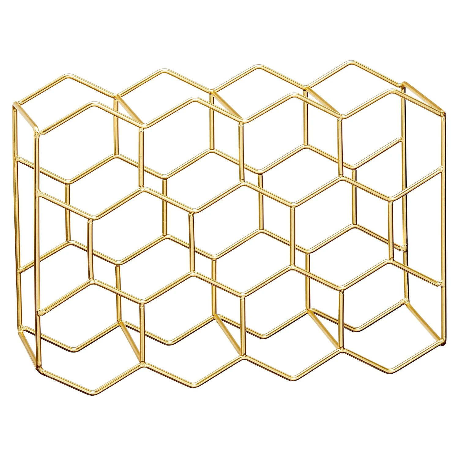 11-Bottle Honeycomb Wine Rack 11-Bottle Honeycomb Wine Rack -mDesign 2000 Square JPG 19337MDK 20OLa