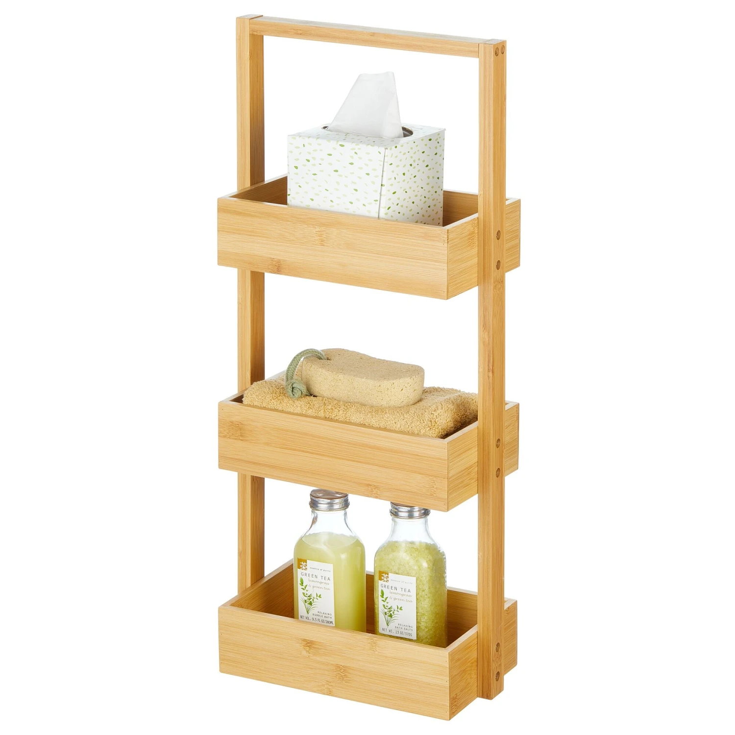 3-Tier Bamboo Storage Tower 3-Tier Bamboo Storage Tower -mDesign 2000 Square JPG 19563MDBST 20OL 201