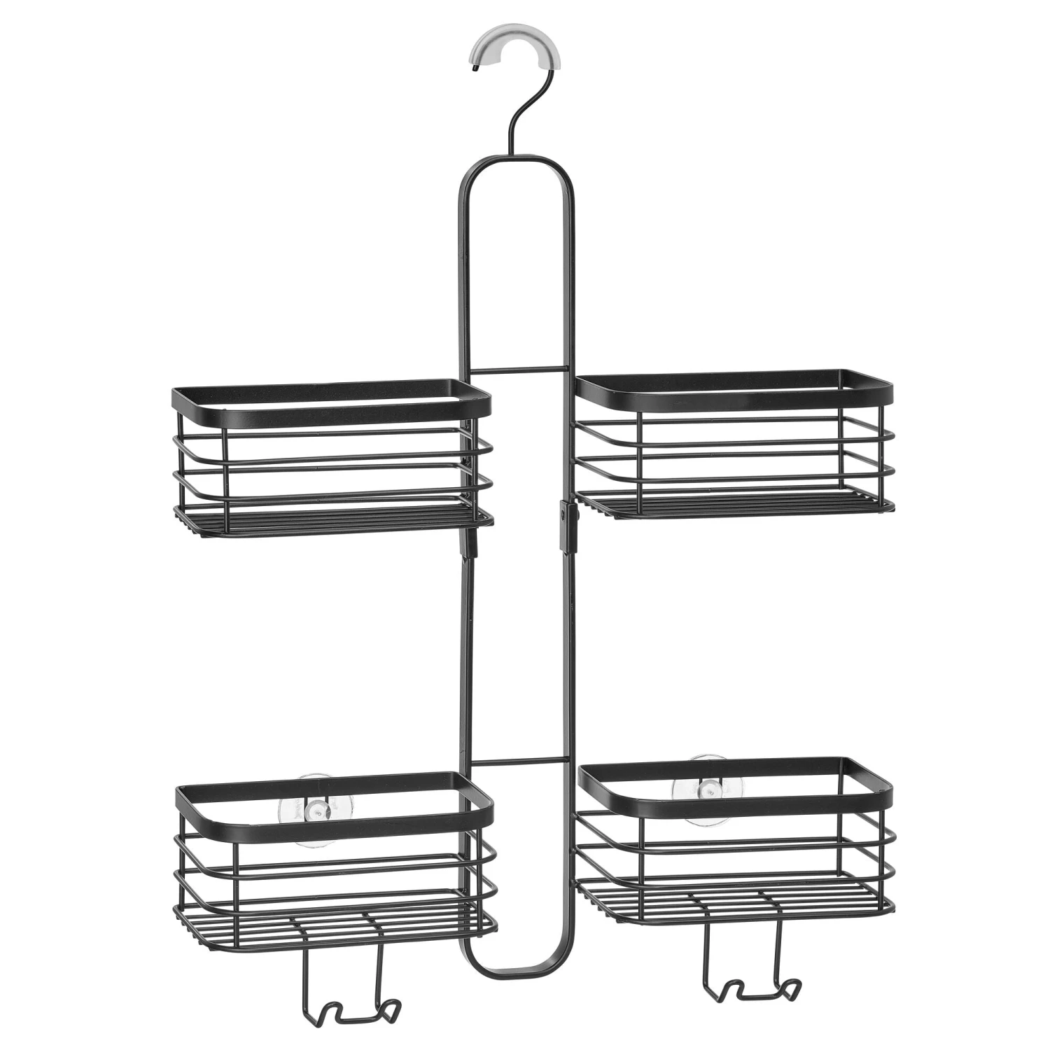 Hanging Shower Caddy with Hooks Hanging Shower Caddy With Hooks -mDesign 2000 Square JPG 19607MDBST Outline