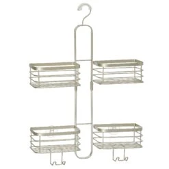 Hanging Shower Caddy With Hooks 2 Hanging Shower Caddy With Hooks -mDesign 2000 Square JPG 19608MDBST Outline