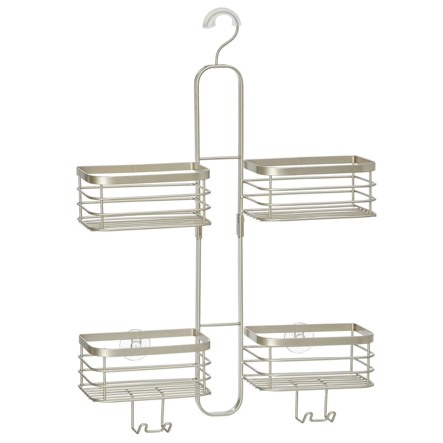 Hanging Shower Caddy with Hooks Hanging Shower Caddy With Hooks -mDesign 2000 Square JPG 19608MDBST Outline