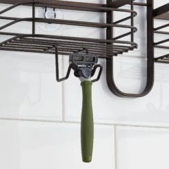 Hanging Shower Caddy With Hooks 5 Hanging Shower Caddy With Hooks -mDesign 2000 Square JPG 19609MDBST detail2