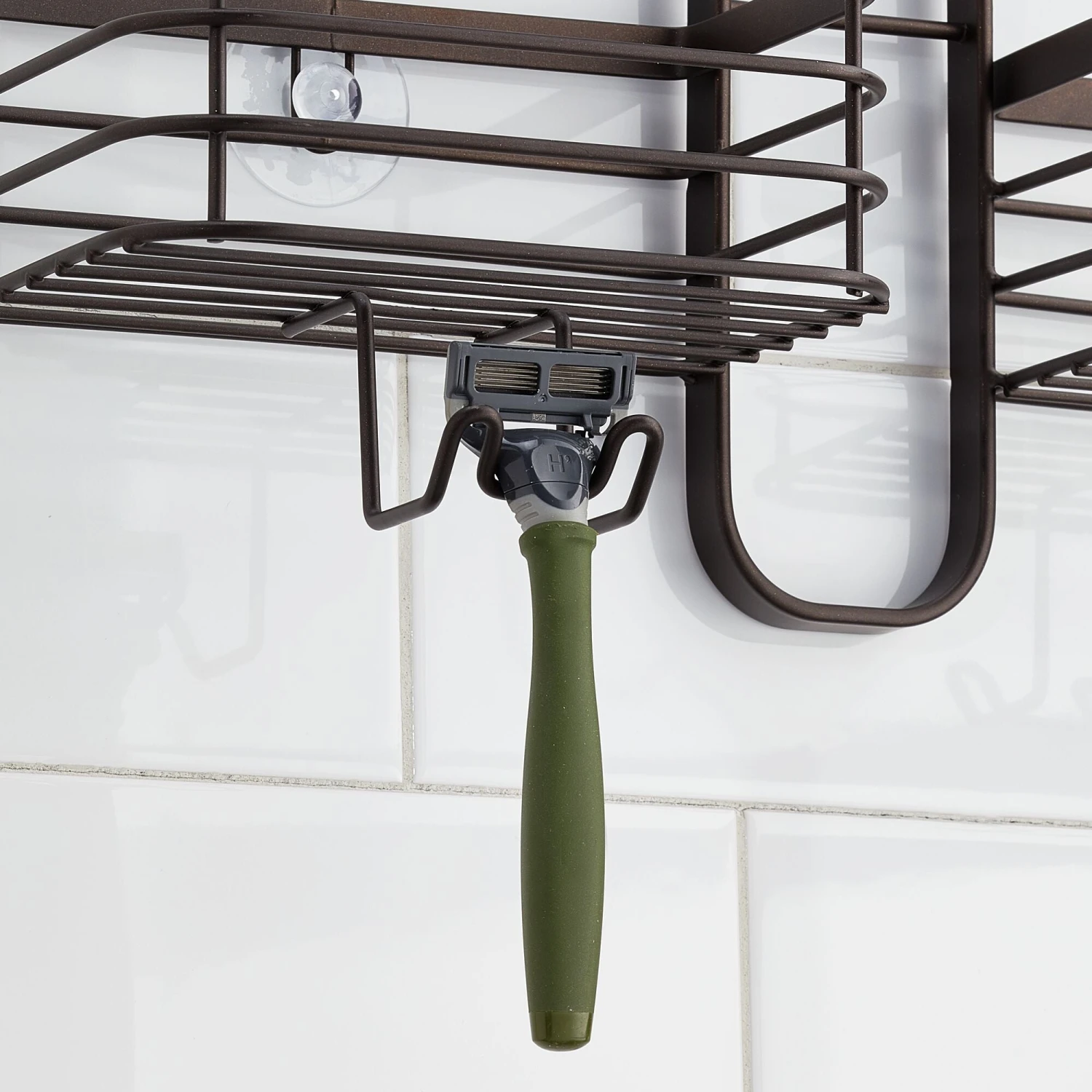 Hanging Shower Caddy with Hooks Hanging Shower Caddy With Hooks -mDesign 2000 Square JPG 19609MDBST detail2