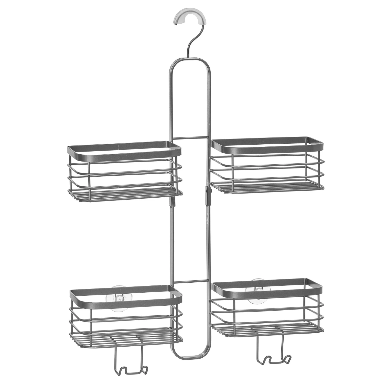 Hanging Shower Caddy with Hooks Hanging Shower Caddy With Hooks -mDesign 2000 Square JPG 19610MDBST Outline