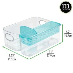 Baby Bottle Bin With Removable Tray 11 X 8 X 4 2 Baby Bottle Bin With Removable Tray 11 X 8 X 4 -mDesign 2000 Square JPG 1988MDB.DIMS